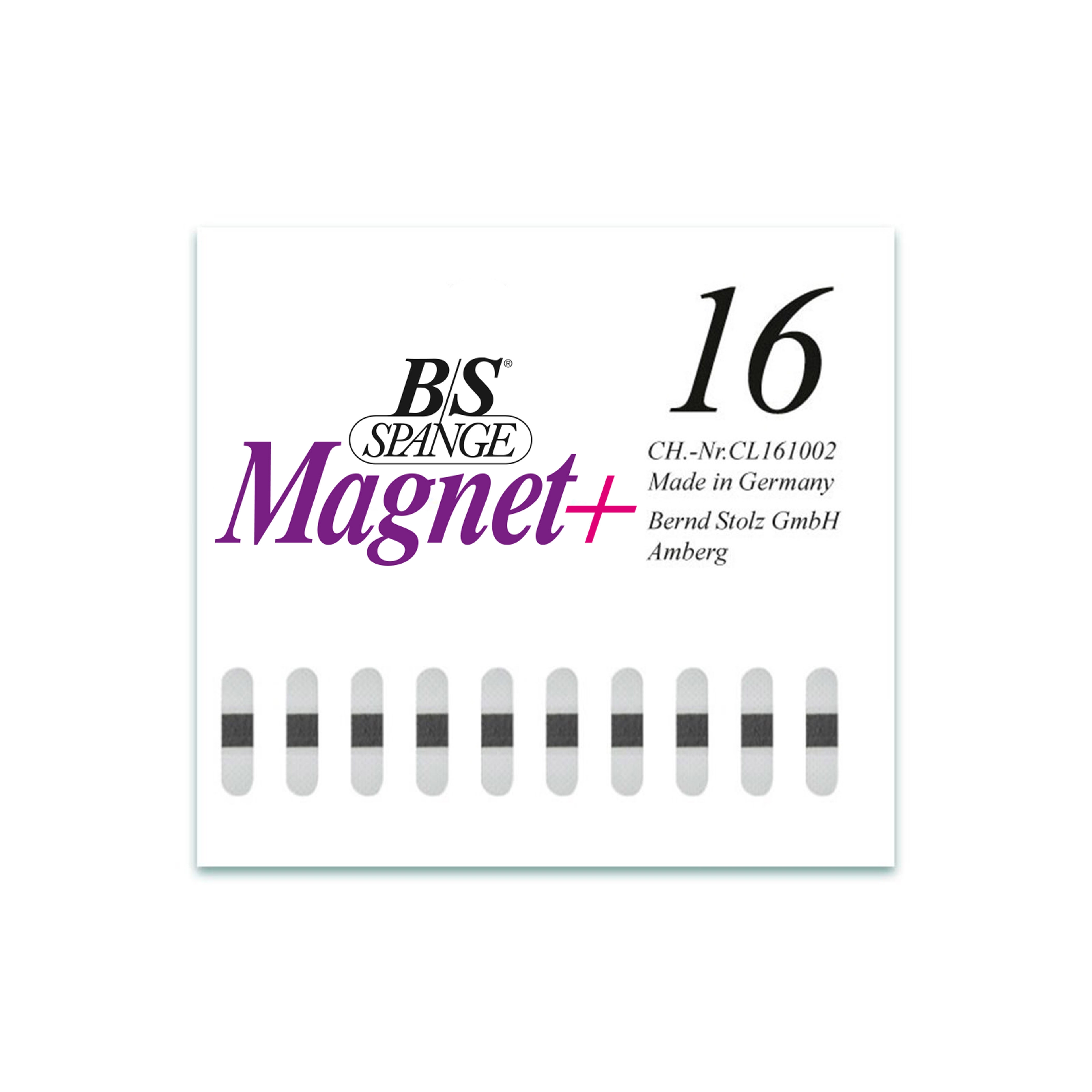 B/S Spange Magnet+ | Länge 16 Breite 4 mm 10 Stück