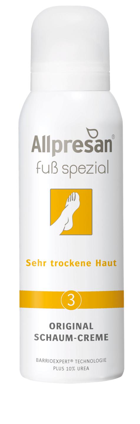 Allpresan Fuß spezial 3 | sehr trockener Haut | Original Schaum-Creme | 125 ml