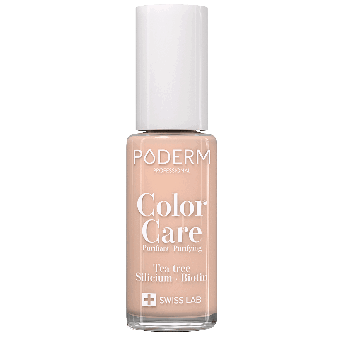 Poderm Nagellack Teebaumöl Color Care Nude Beige 932, 8 ml