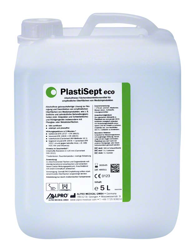 ALPRO PlastiSept eco - Oberflächendesinfektion | Kanister 5 Liter