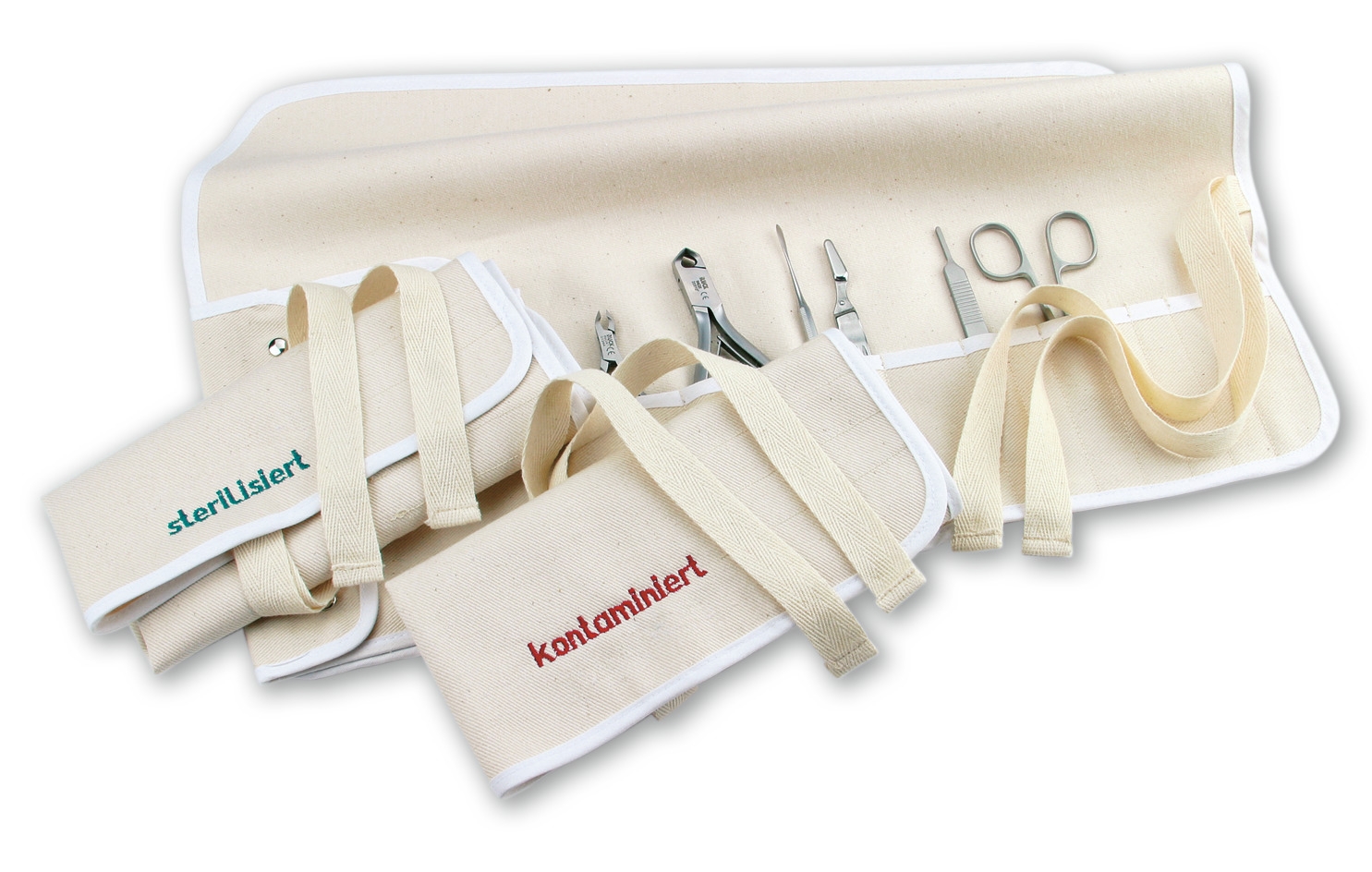 🔷 Wickeletui mit Stickerei "sterilisiert" 🔷 Wickeletui mit Stickerei "sterilisiert"