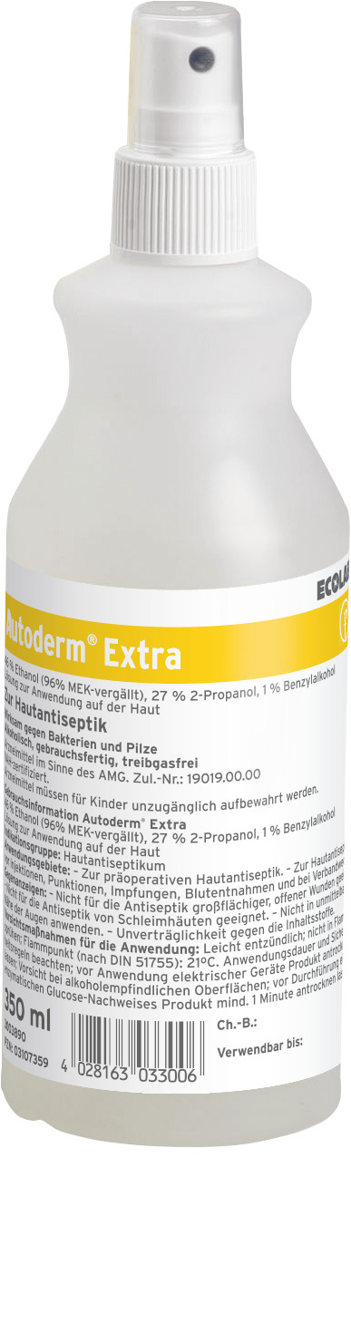 Ecolab Autoderm Extra Fußpilzprophylaxe | 350 ml Sprühflasche