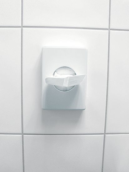 Spender für Hygienebeutel, weiß (unbefüllt) Spender für Hygienebeutel, weiß (unbefüllt)