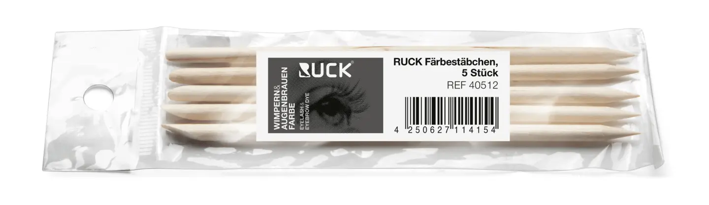 RUCK Wimpern- und Augenbrauenfarbe Färbestäbchen 5 Stück