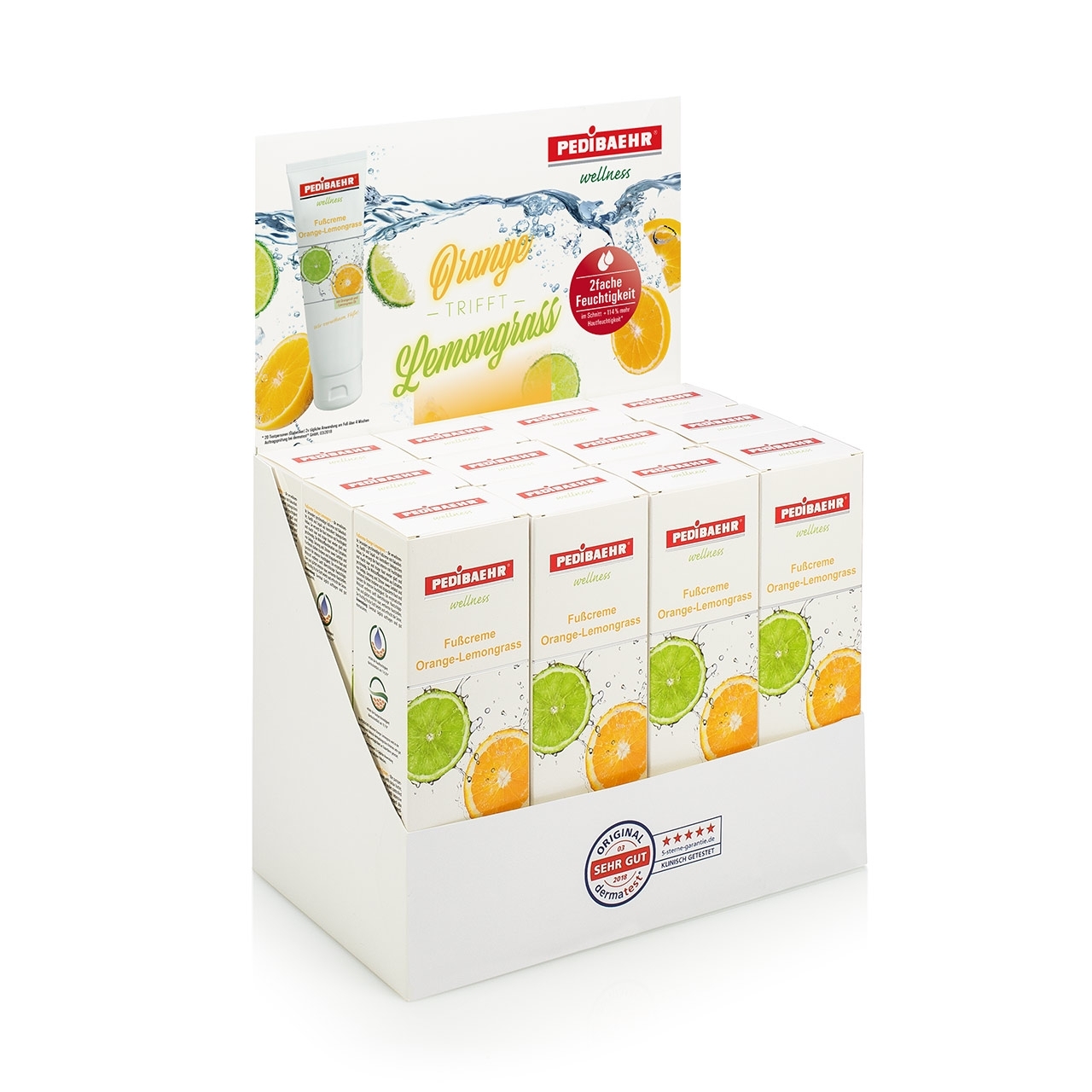 🔴 PEDIBAEHR Aktionspaket Fußcreme Orange/Lemongrass 125 ml 🔴 PEDIBAEHR Aktionspaket Fußcreme Orange/Lemongrass 125 ml