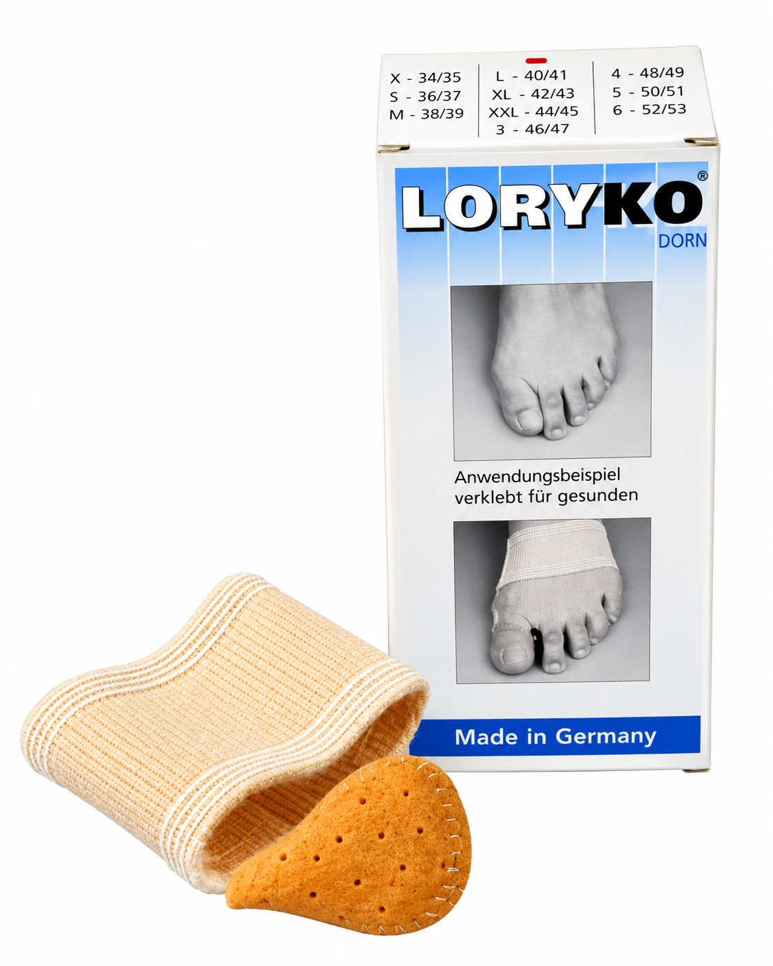 ERKODENT LORYKO Hallux valgus Korrekturbandage Gr. SS