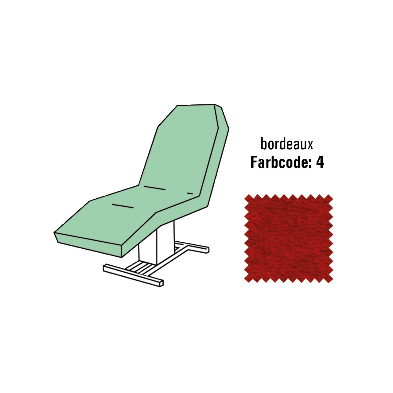 BAEHR Liegenbezug UNIVERSAL bordeaux L: Bis 205cm ; B: bis 60cm