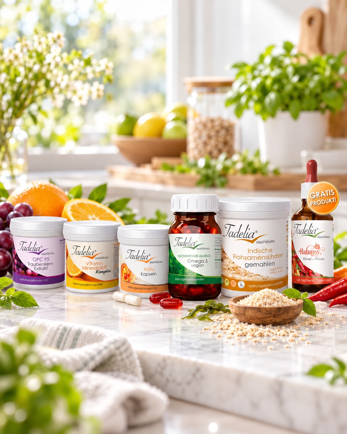 Tadelia® hCG* Stoffwechseldiät | Basisversorgung für Stabilisierungsphase mit Habajoy