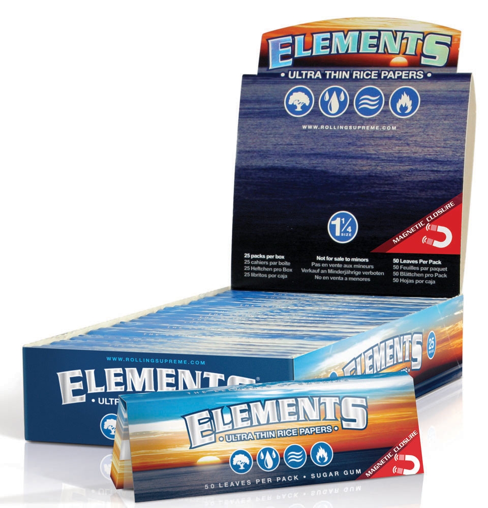 Elements Papers |  1¼, 25 x 50 Papers BOX Elements Papers |  1¼, 25 x 50 Papers BOX