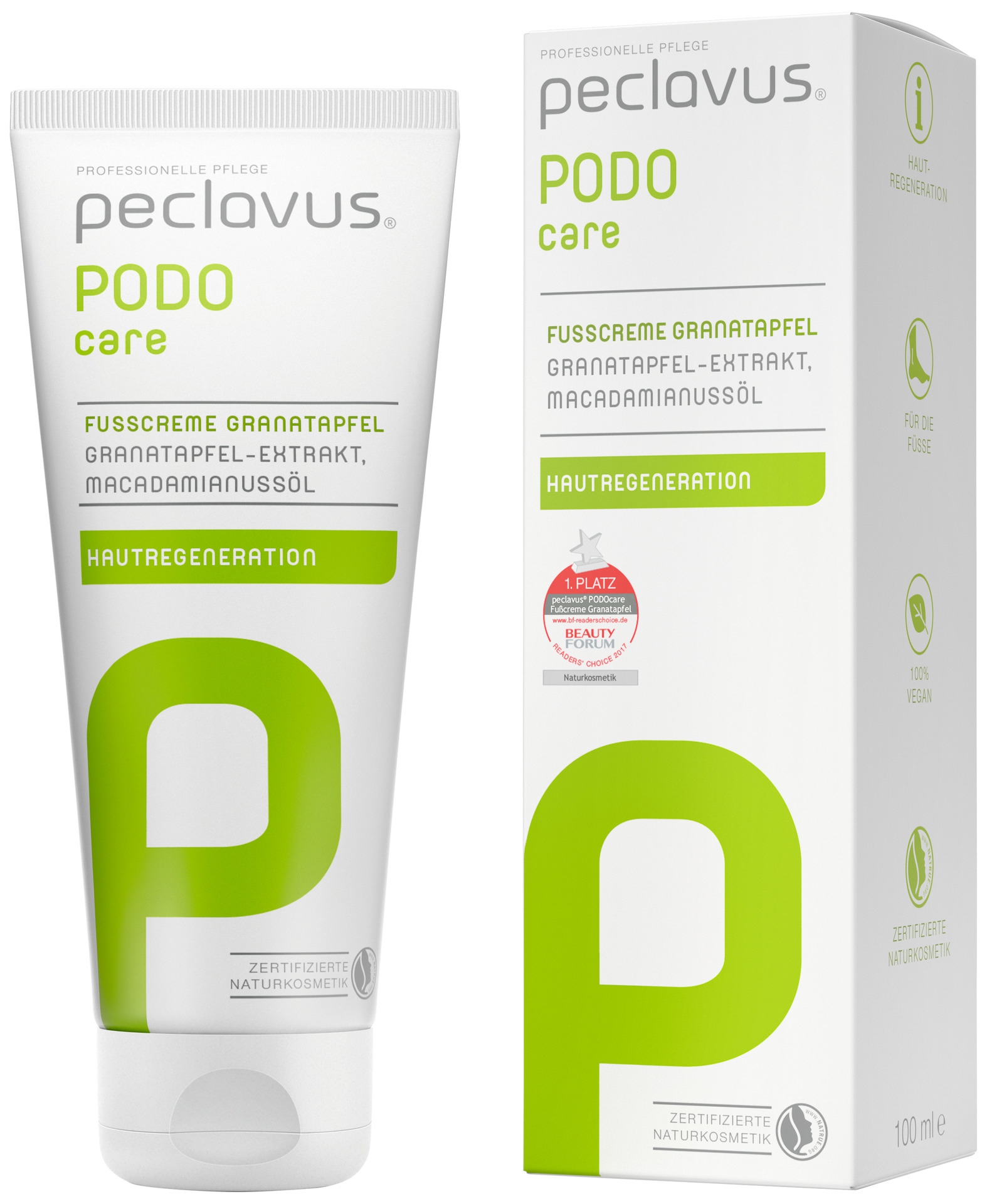 Peclavus PODOcare Fußcreme Granatapfel | 100 ml (Staffelpreis)