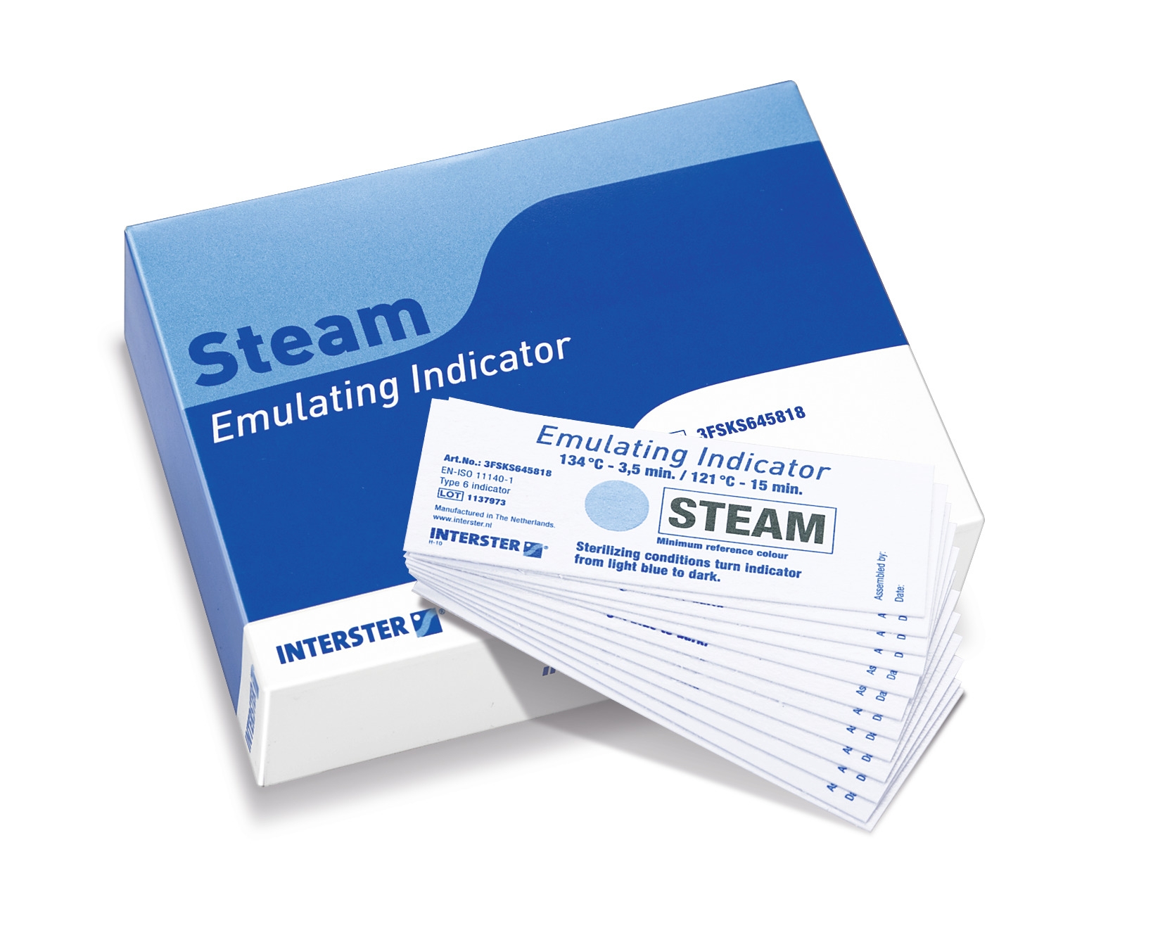 Steam Emulating Indikator | Teststreifen für Autoklaven, Klasse 5, 250 Stück Steam Emulating Indikator | Teststreifen für Autoklaven, Klasse 5, 250 Stück