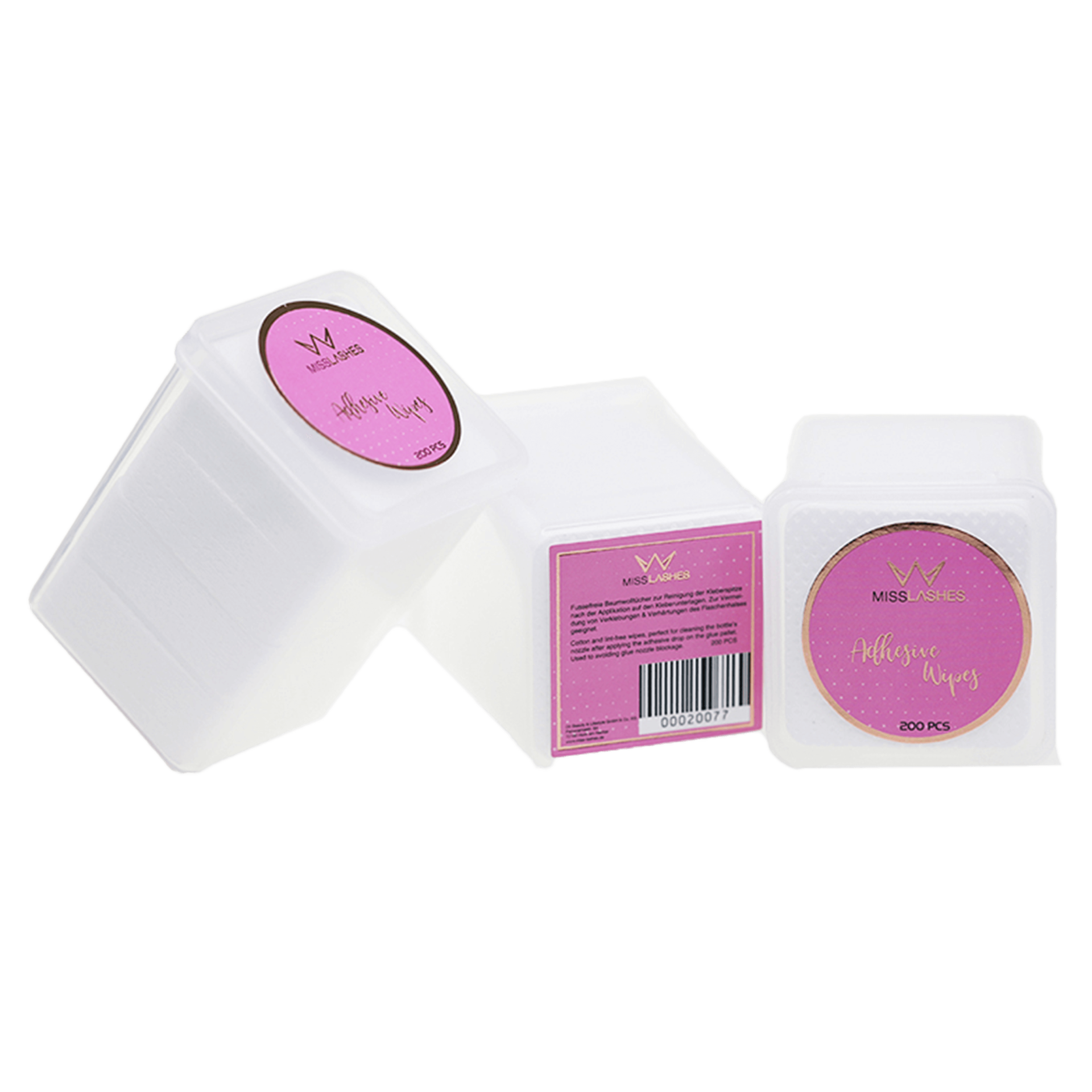 🌸 MISS LASHES Kleber-Reinigungstücher Box mit 200 Stück 🌸 MISS LASHES Kleber-Reinigungstücher Box mit 200 Stück