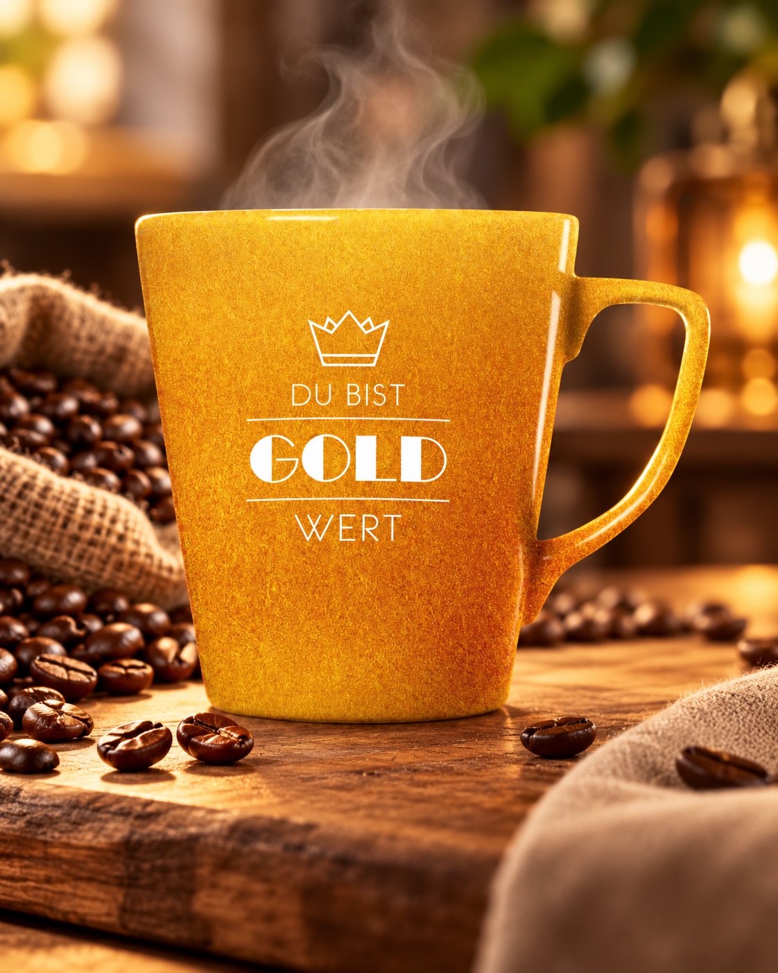 BAEHR Goldtasse - Du bist mir Gold wert