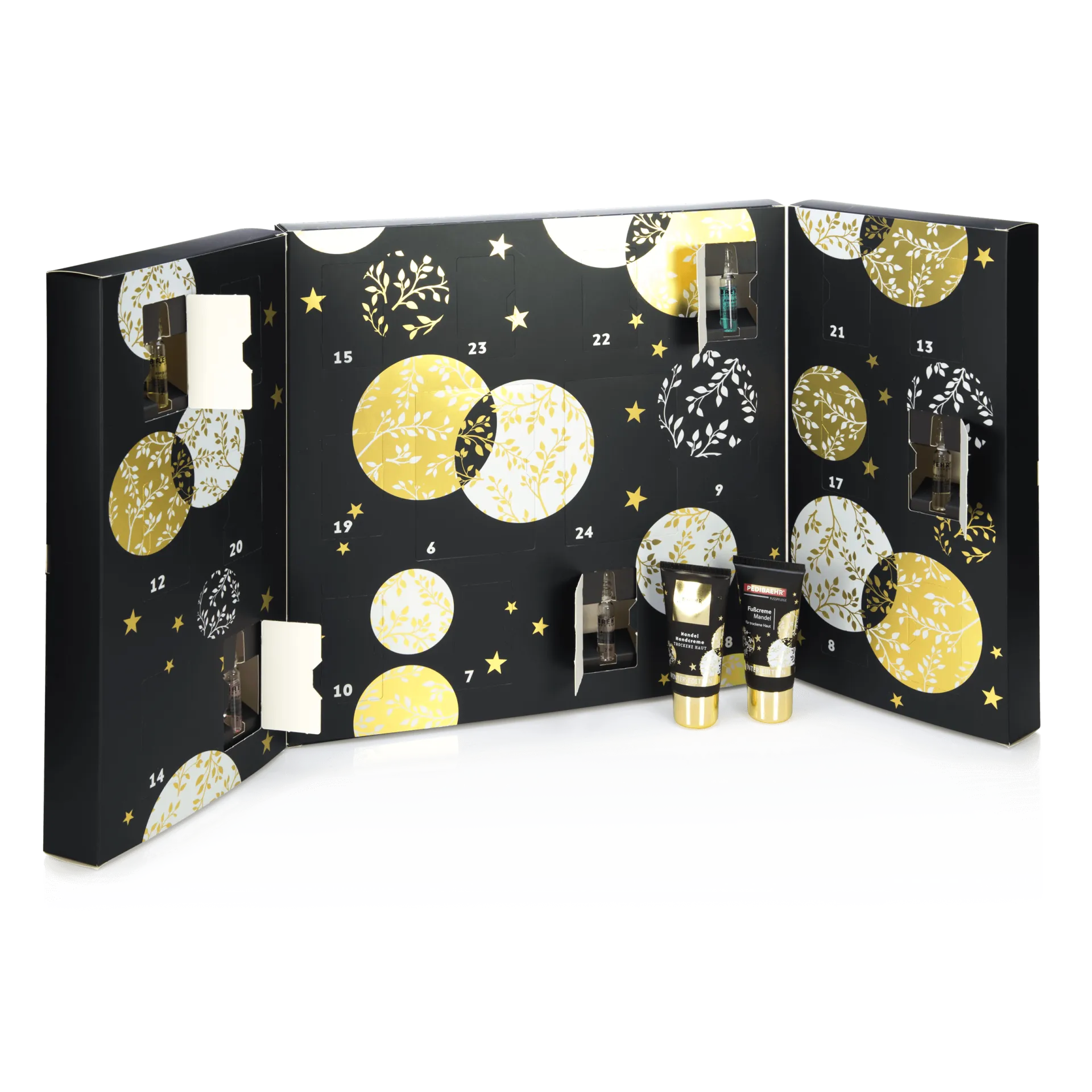 🎄BAEHR Beauty-Adventskalender 2024 mit 22 Beauty-Ampullen und je 1 x weihnachtlicher Hand- und Fußcreme