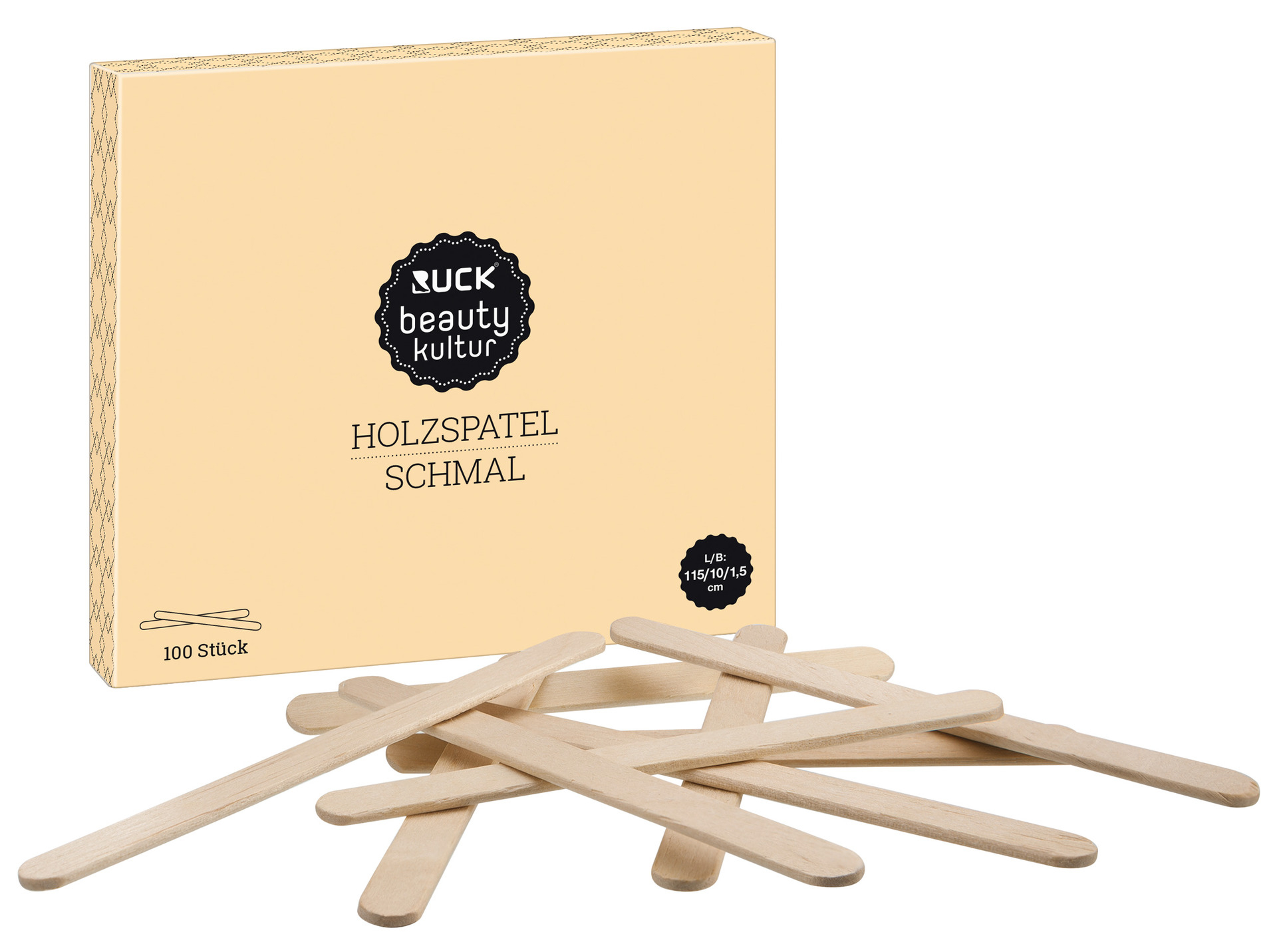 RUCK beautykultur Holzspatel schmal | 100 Stück RUCK beautykultur Holzspatel schmal | 100 Stück