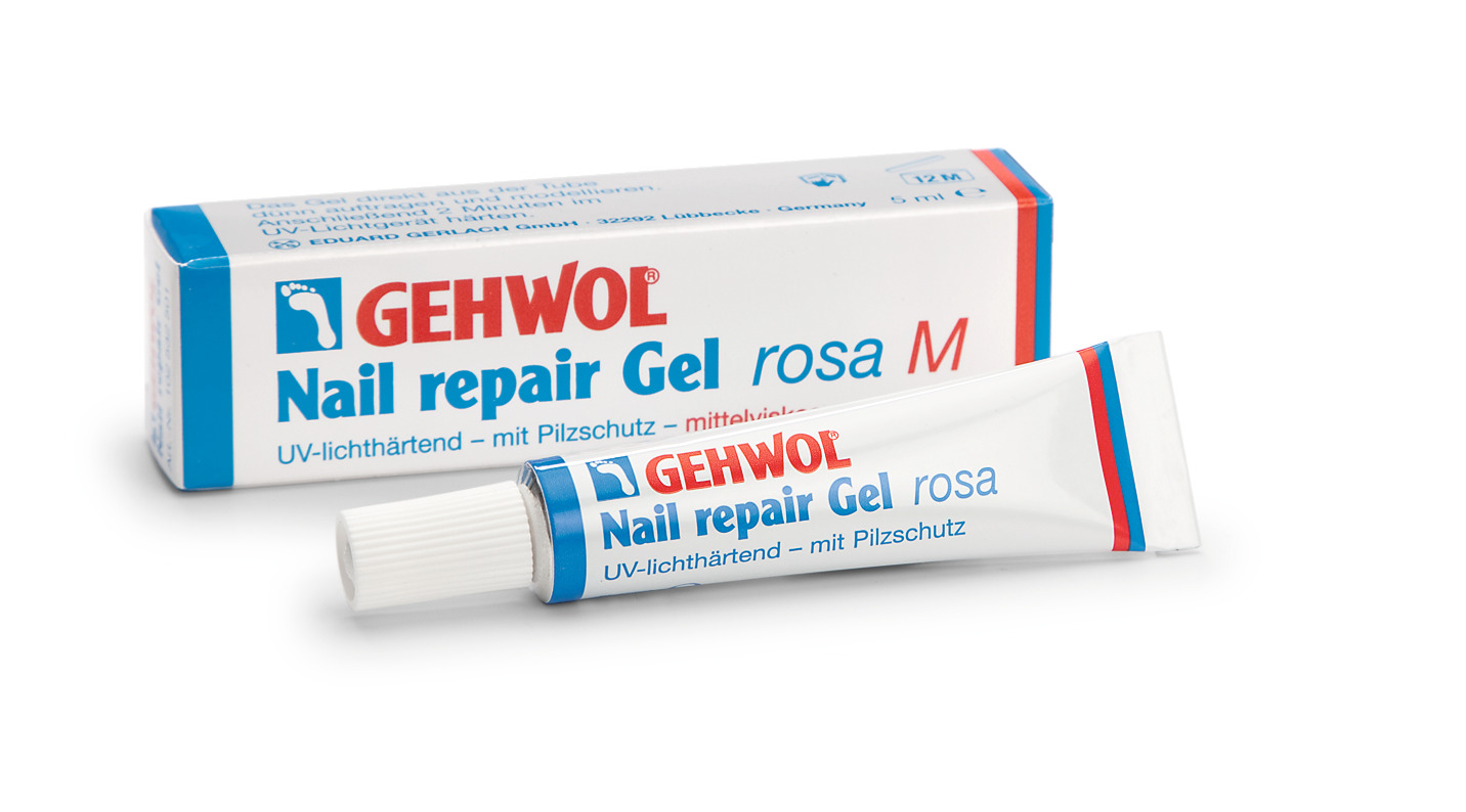 GEHWOL Nail repair Gel rosa M, mittelviskos 5 ml Tube 
