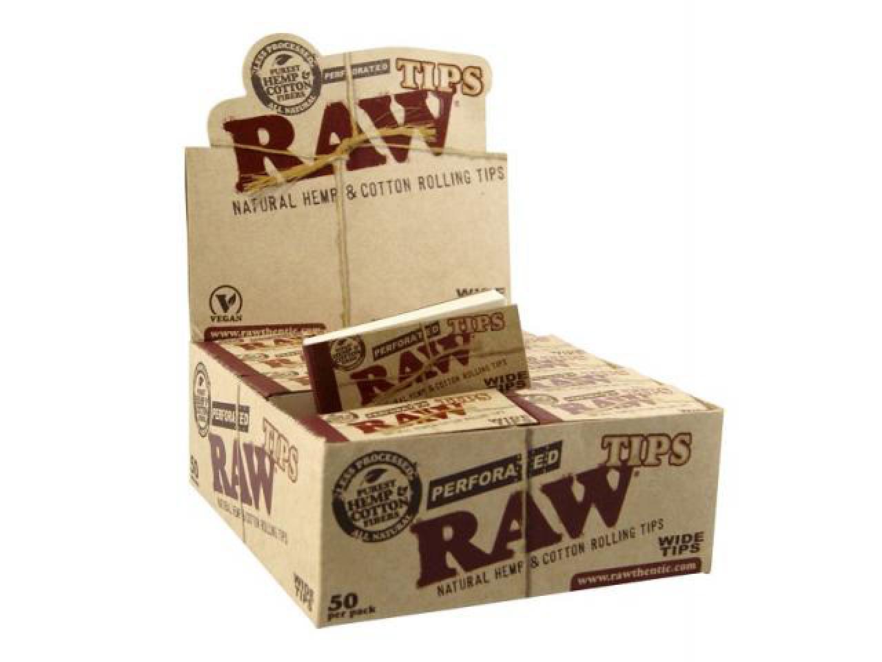 RAW papers | TIPS Wide perforiert Natural Hemp & Cotton RAW papers | TIPS Wide perforiert Natural Hemp & Cotton