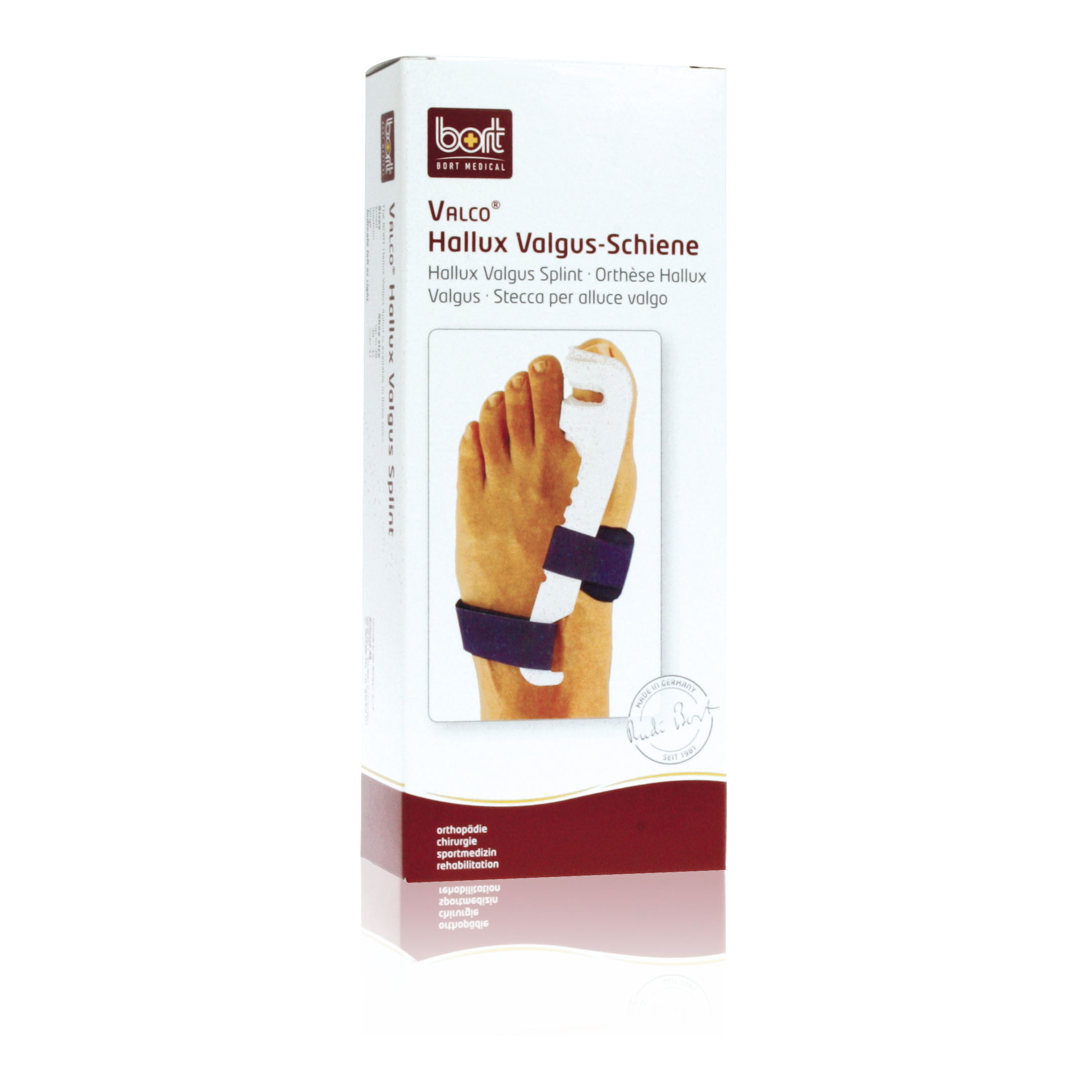 Bort Valco Hallux Valgus-Schiene links Gräße 38-41 Bort Valco Hallux Valgus-Schiene links Gräße 38-41
