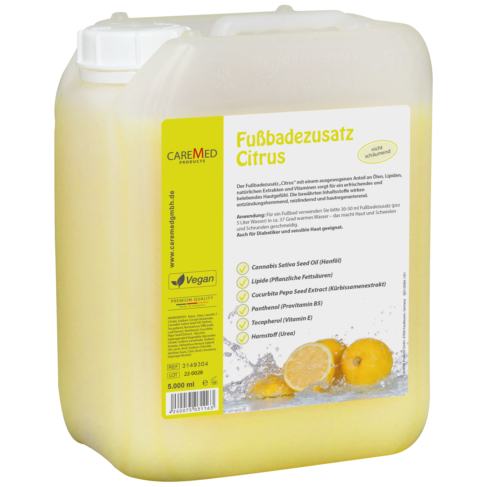 Fußbadezusatz Citrus 5 l Fußbadezusatz Citrus 5 l