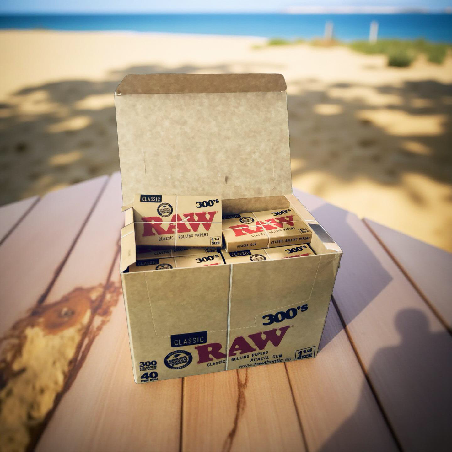 RAW papers classic | 300 1 1/4 Size kurzes Papier BOX