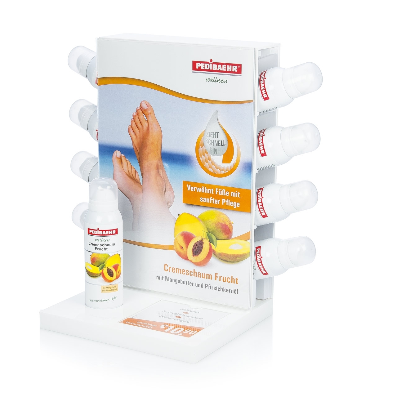 🔴 PEDIBAEHR - V-Display bestückt, Cremeschaum Frucht 🔴 PEDIBAEHR - V-Display bestückt, Cremeschaum Frucht