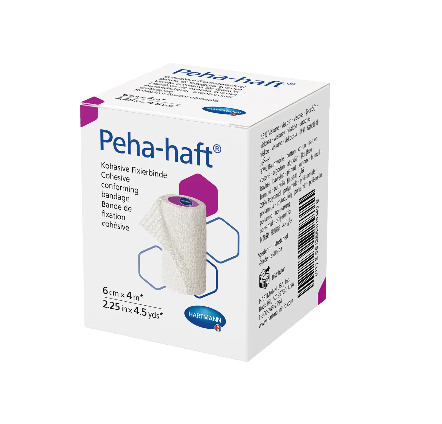 Peha-haft Fixierbinde latexfrei, 4 m x 6 cm