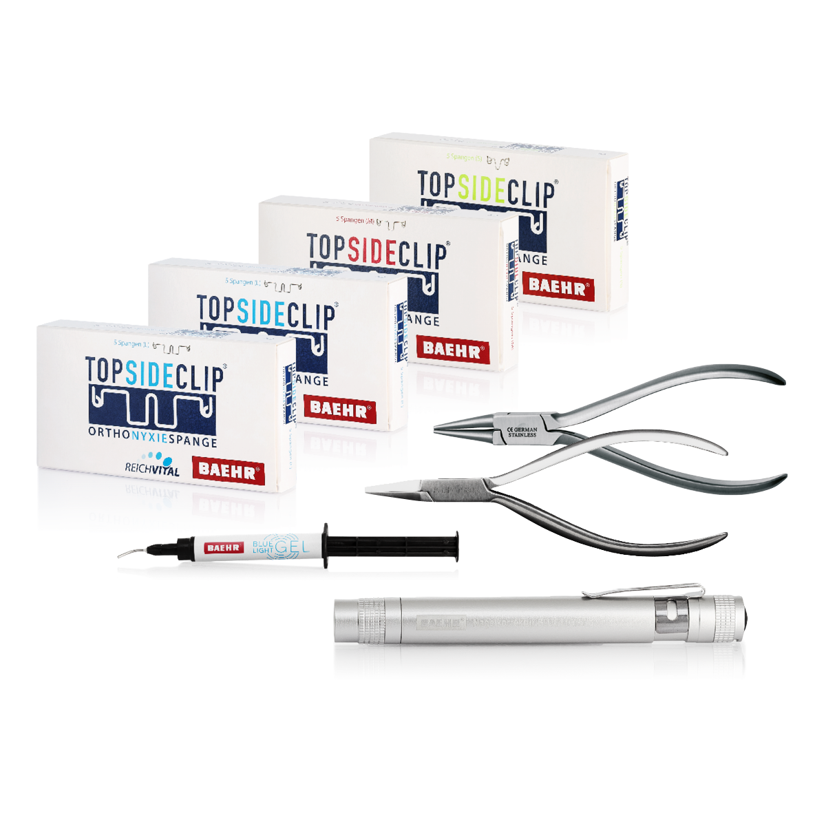 BAEHR Nagelkorrektur-Spangenset TOP SIDE CLIP, 8-teilig BAEHR Nagelkorrektur-Spangenset TOP SIDE CLIP, 8-teilig