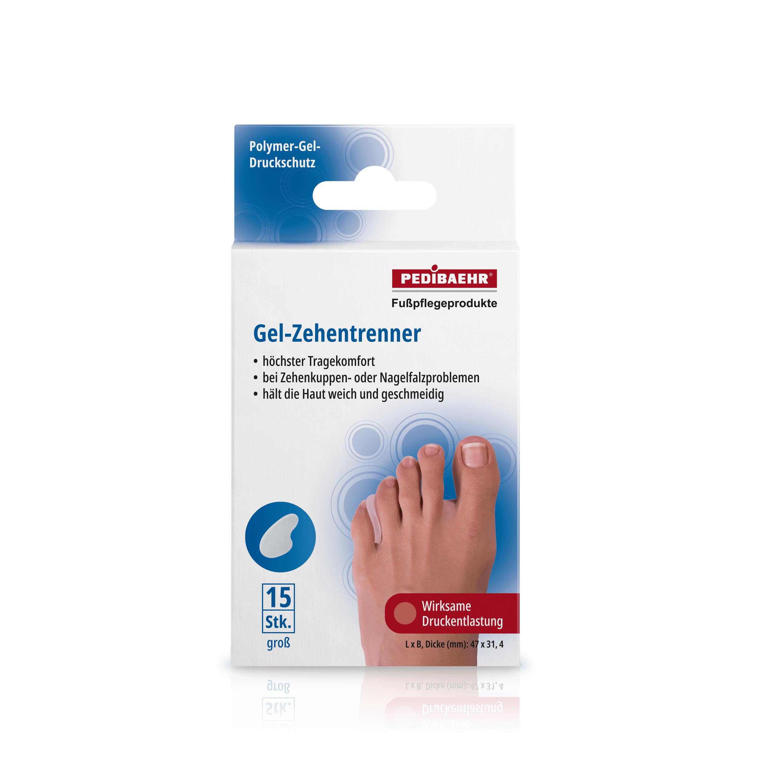 PEDIBAEHR Gel-Zehentrenner gross / 15 St PEDIBAEHR Gel-Zehentrenner gross / 15 St