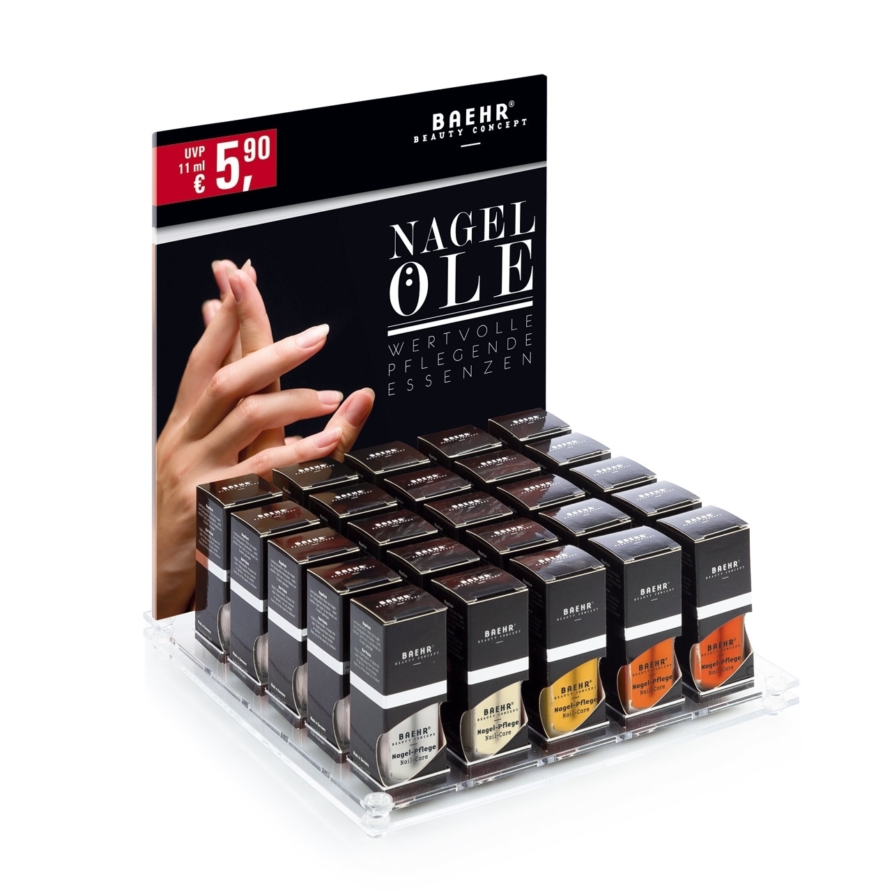 BAEHR BEAUTY CONCEPT - Nagellpflegeöl-Set im Display, 5 x 5 Stk BAEHR BEAUTY CONCEPT - Nagellpflegeöl-Set im Display, 5 x 5 Stk