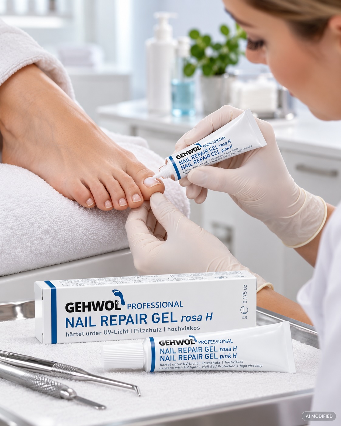 GEHWOL Nail repair Gel rosa H, hochviskos 5 ml Tube