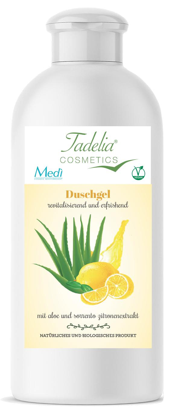 Tadelia® Duschgel mit Aloe und Sorrento Zitronenextrakt 200 ml | Vegan