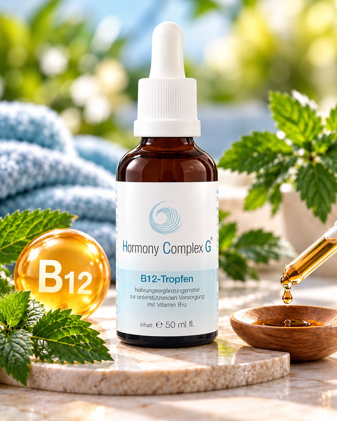Hormony Complex G B12 Tropfen 50 ml + Habajoy + GRATISARTIKEL mit Tadelia® Stoffwechseldiätplan