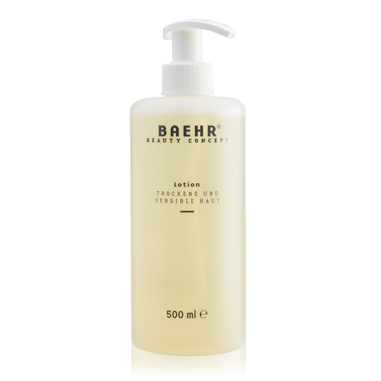 BAEHR BEAUTY CONCEPT - Lotion Trockene und Sensible Haut, 500 ml Pumpflasche BAEHR BEAUTY CONCEPT - Lotion Trockene und Sensible Haut, 500 ml Pumpflasche