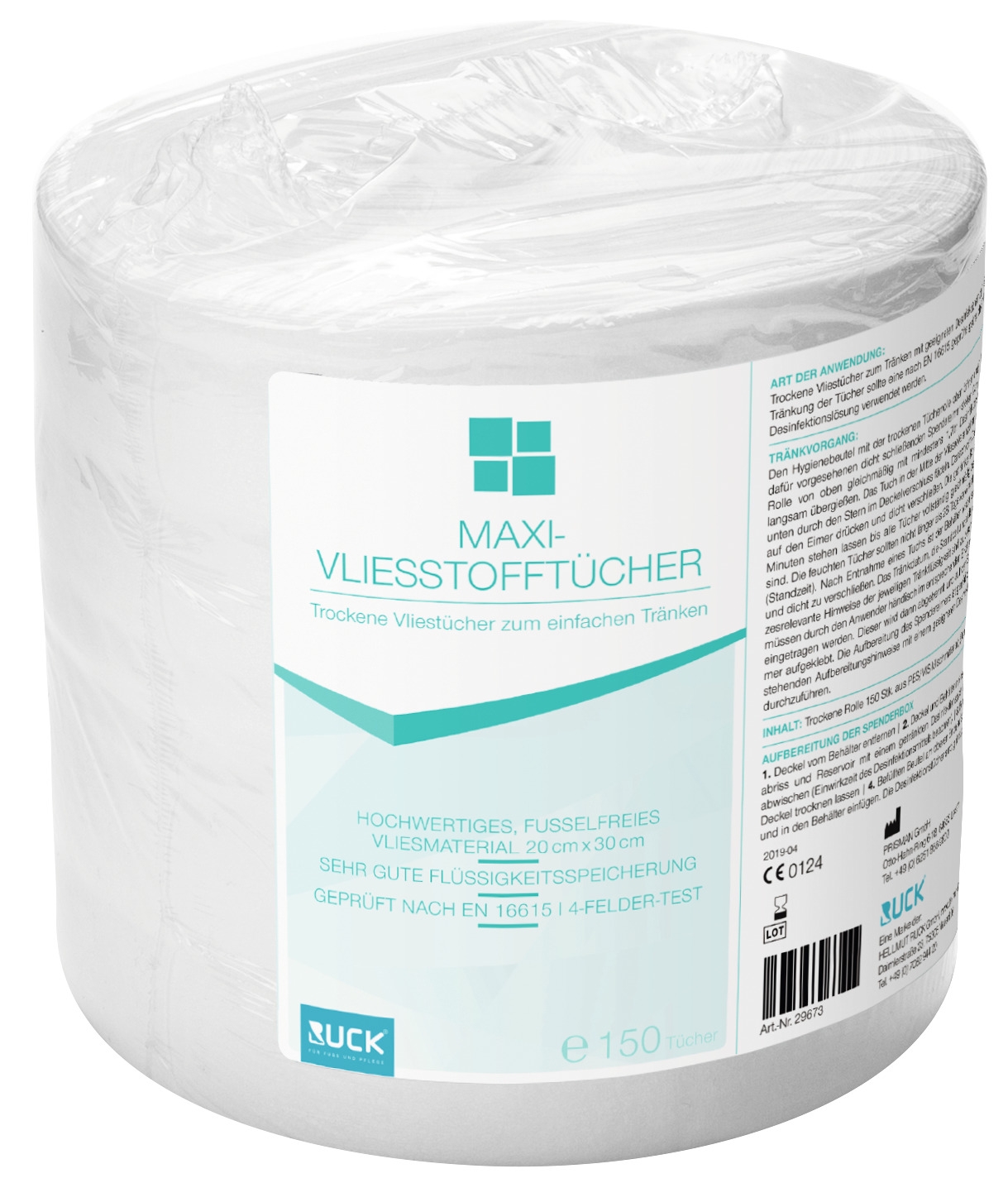 RUCK Maxi-Vliesstofftücher ohne Spendereimer | 150 Stück RUCK Maxi-Vliesstofftücher ohne Spendereimer | 150 Stück