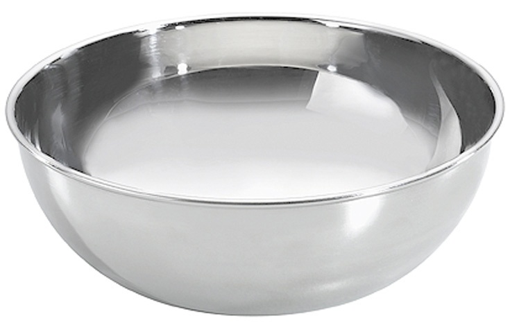 Rundschale aus rostfreiem Edelstahl Rundschale aus rostfreiem Edelstahl