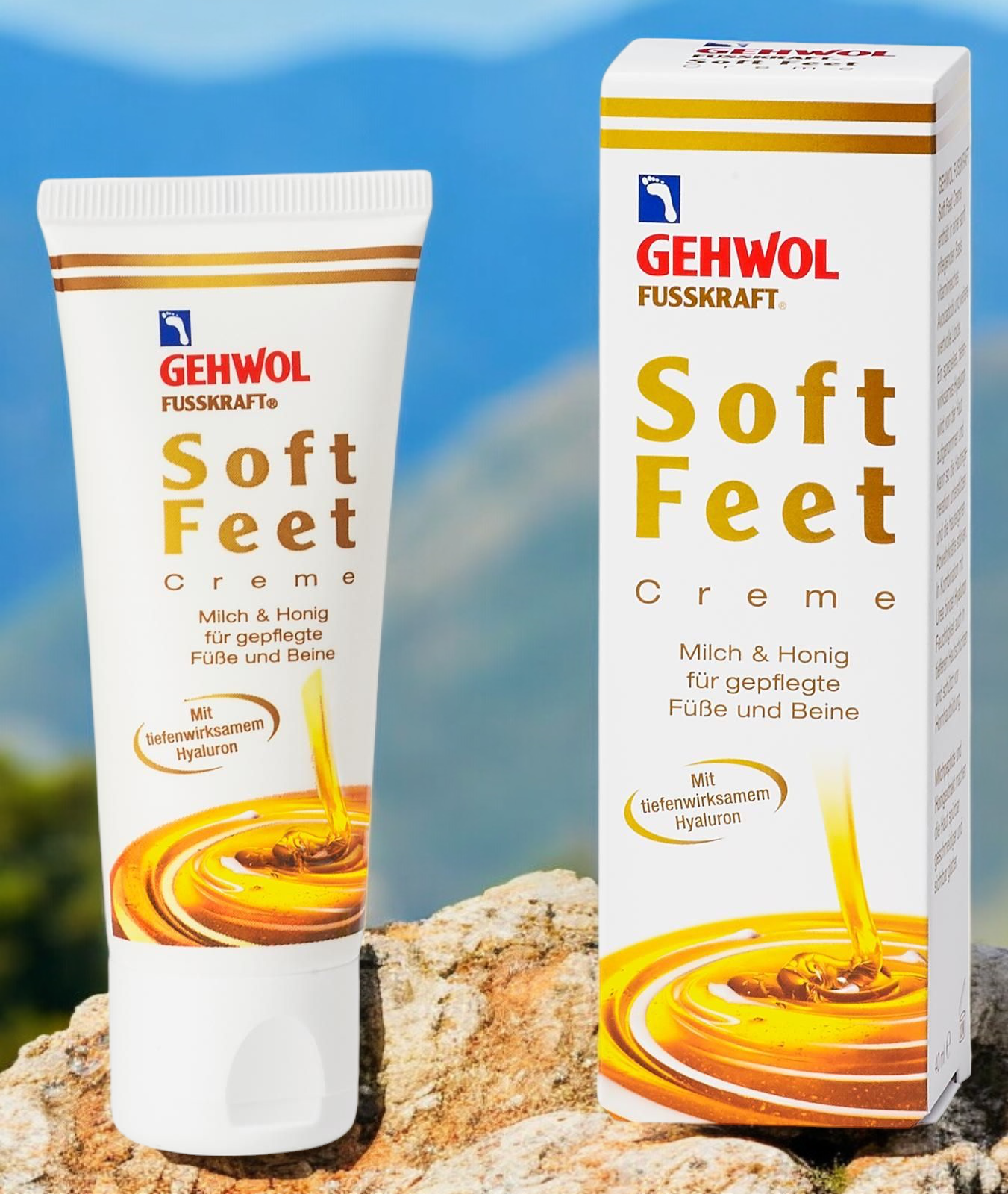 🔷 GEHWOL FUSSKRAFT Soft Feet Creme mit Milch & Honig 125 ml