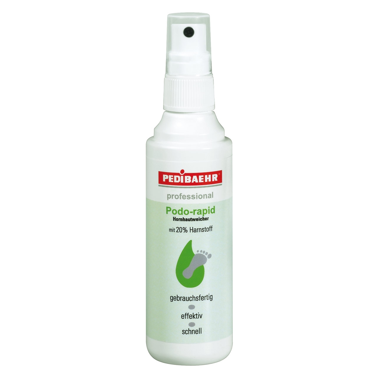 PEDIBAEHR - Podo-rapid Hornhauterweicher mit 20 % Harnstoff, 100 ml, Sprayflasche (Staffelpreis)