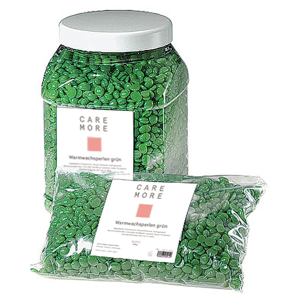 CARE MORE Warmwachsperlen grün 500 g CARE MORE Warmwachsperlen grün 500 g