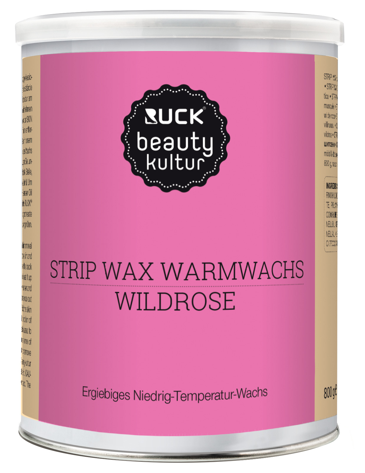 RUCK beautykultur STRIP WAX Warmwachs | Wildrose | 800 g