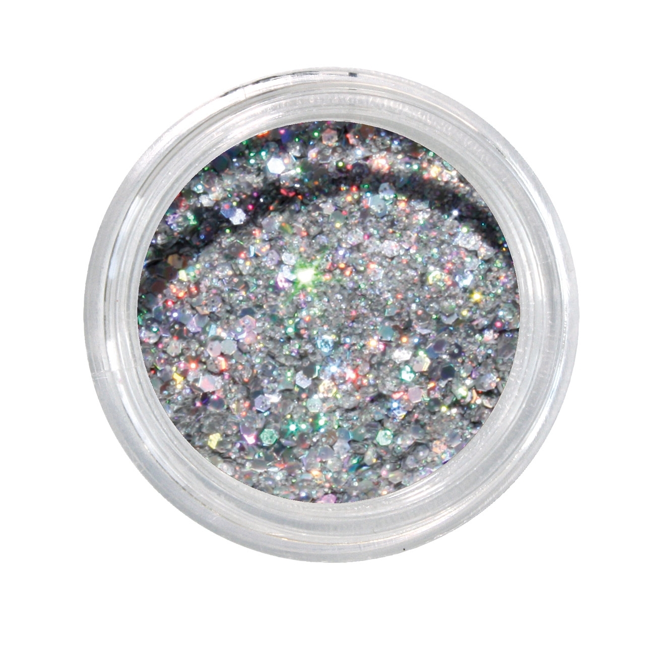 BAEHR BEAUTY CONCEPT NAILS Nailglitter Mini Sechseck silver