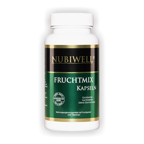 Nubiwell Fruchtmix 80 Kapseln à 720 mg = 57,6 g Nubiwell Fruchtmix 80 Kapseln à 720 mg = 57,6 g