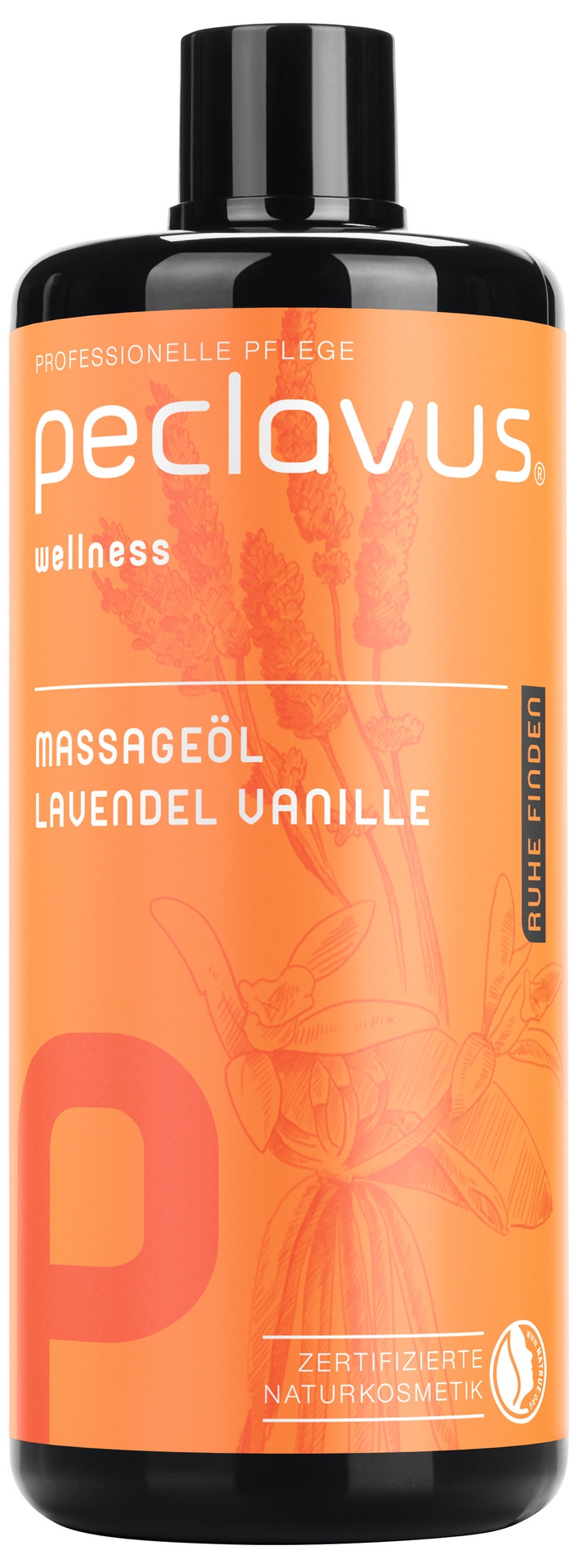 PECLAVUS Massageöl Lavendel Vanille 500 ml | Ruhe finden PECLAVUS Massageöl Lavendel Vanille 500 ml | Ruhe finden