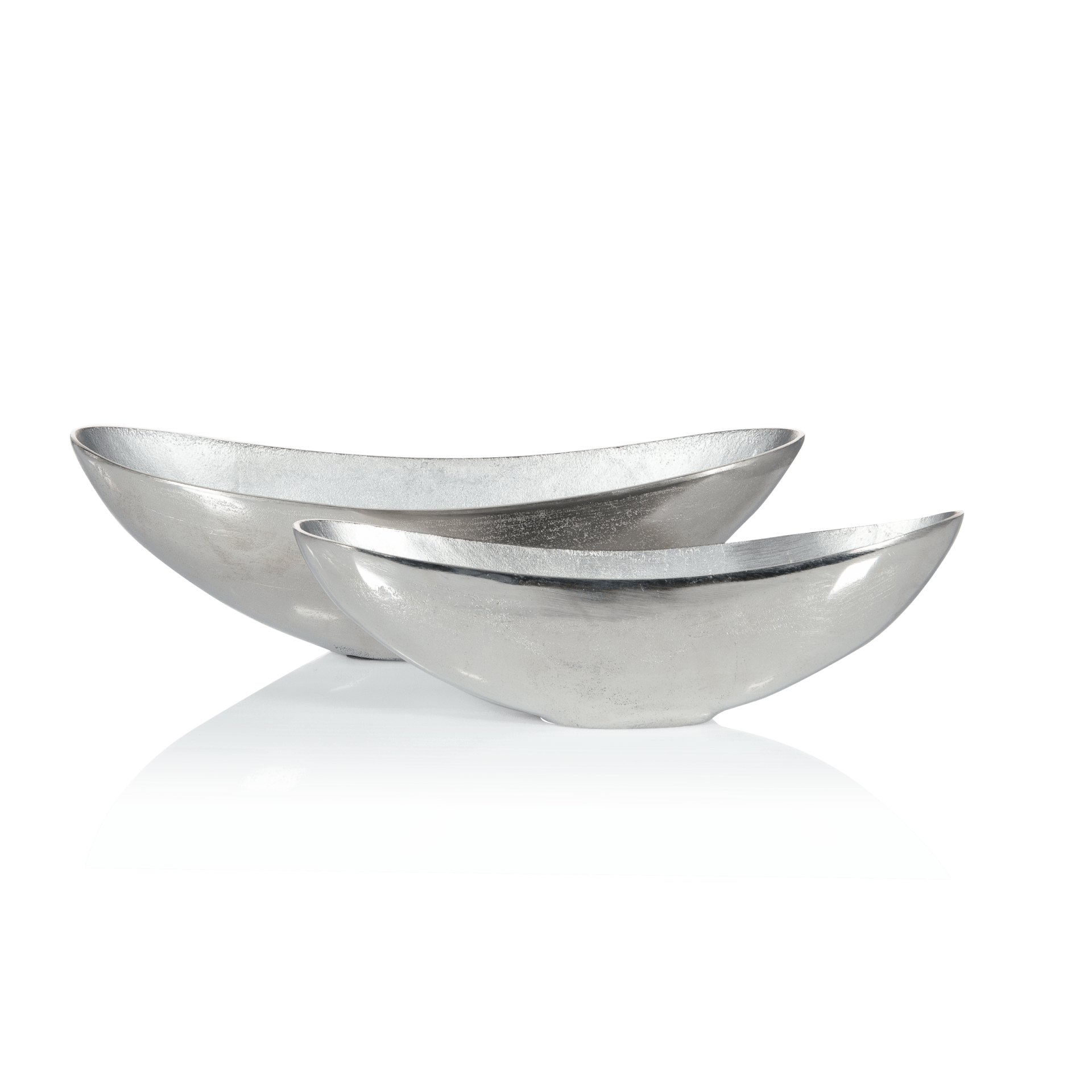 BAEHR Schalen abgerundet, stapelbar aus Aluminium, 2 Stück