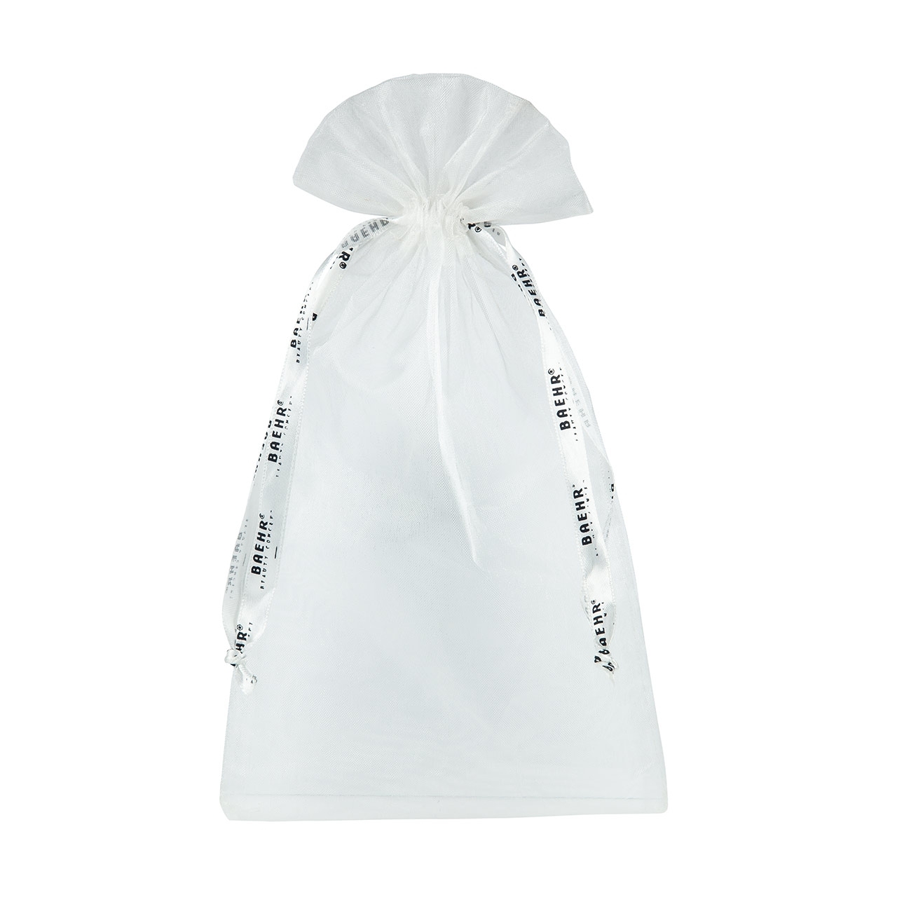 Organzabeutel weiß 20 x 30 cm, mit BAEHR BEAUTY CONCEPT-Druck, VE 25 Stk Organzabeutel weiß 20 x 30 cm, mit BAEHR BEAUTY CONCEPT-Druck, VE 25 Stk