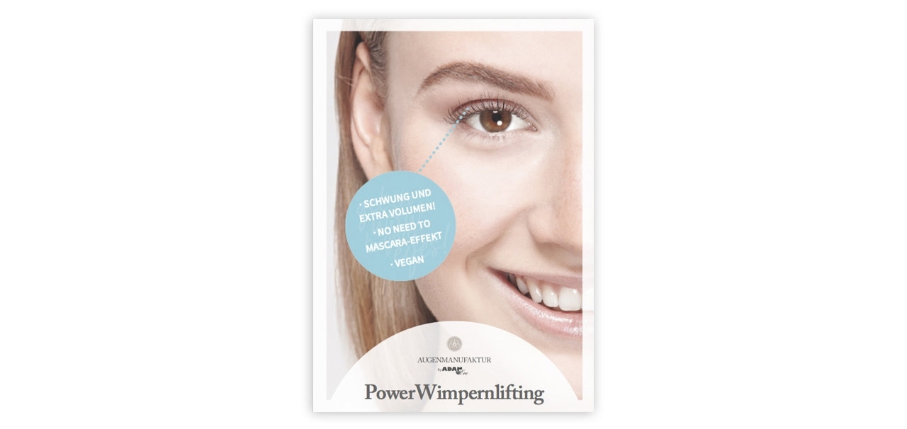 AUGENMANUFAKTUR - Wimpernlifting Flyer einzeln A6 AUGENMANUFAKTUR - Wimpernlifting Flyer einzeln A6