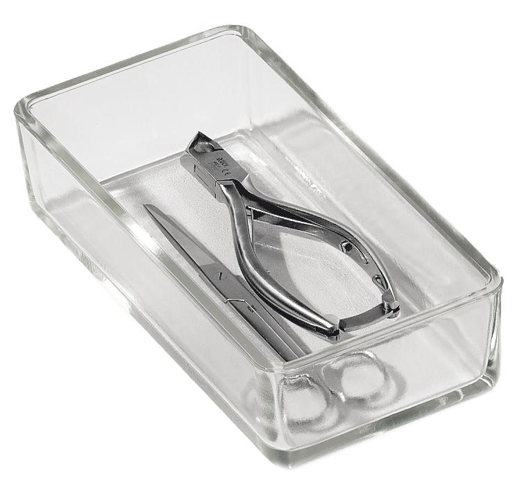 Klarglas-Instrumentenschale sterilisierbar bis 134° C, 200 x 100 x 50 mm Klarglas-Instrumentenschale sterilisierbar bis 134° C, 200 x 100 x 50 mm