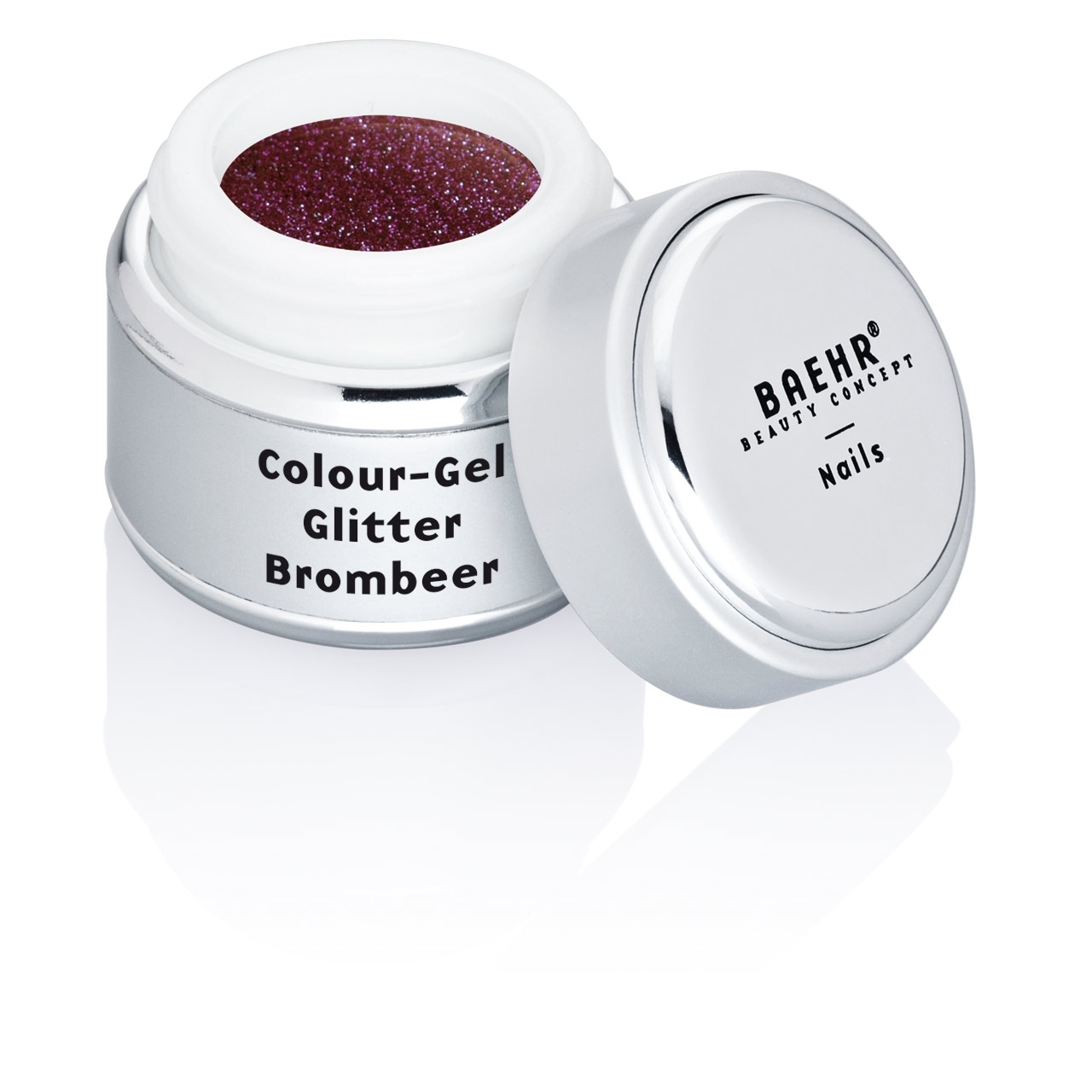 BAEHR BEAUTY CONCEPT - NAILS Colour-Gel Glitter Brombeer 5 ml
