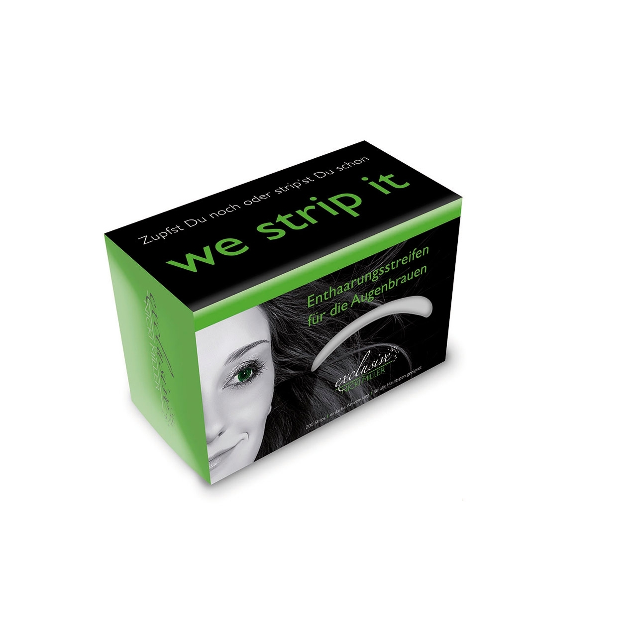 Nicki Miller Augenbrauen-Enthaarungsstreifen 1 Box (200 Stripes)