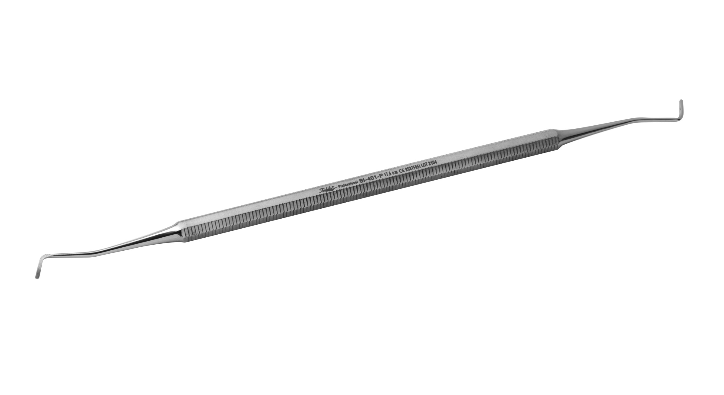 Tadelia® Professional Nagelheber und Tamponadenstopfer | SI-401-P | Länge 16,5 cm Biegung 6 mm Breite 1 mm Tadelia® Professional Nagelheber und Tamponadenstopfer | SI-401-P | Länge 16,5 cm Biegung 6 mm Breite 1 mm