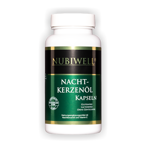 Nubiwell Nachtkerzenöl 100 Kapseln á 715 mg = 71,5 g Nubiwell Nachtkerzenöl 100 Kapseln á 715 mg = 71,5 g